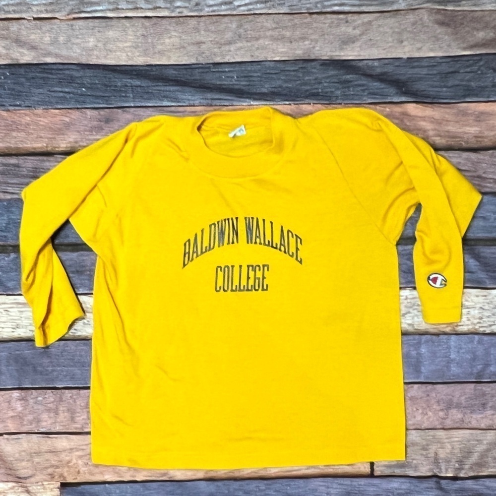 Vintage Kids Boys Baldwin Wallace College Champion 1980s Jersey Shirt